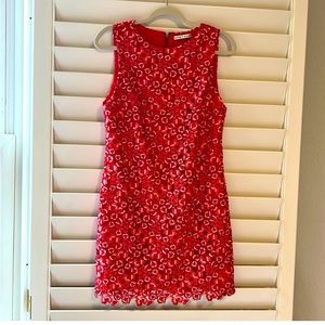 Alice + Olivia Bright Poppy Dress : Multi - Red floral lace dress, size …